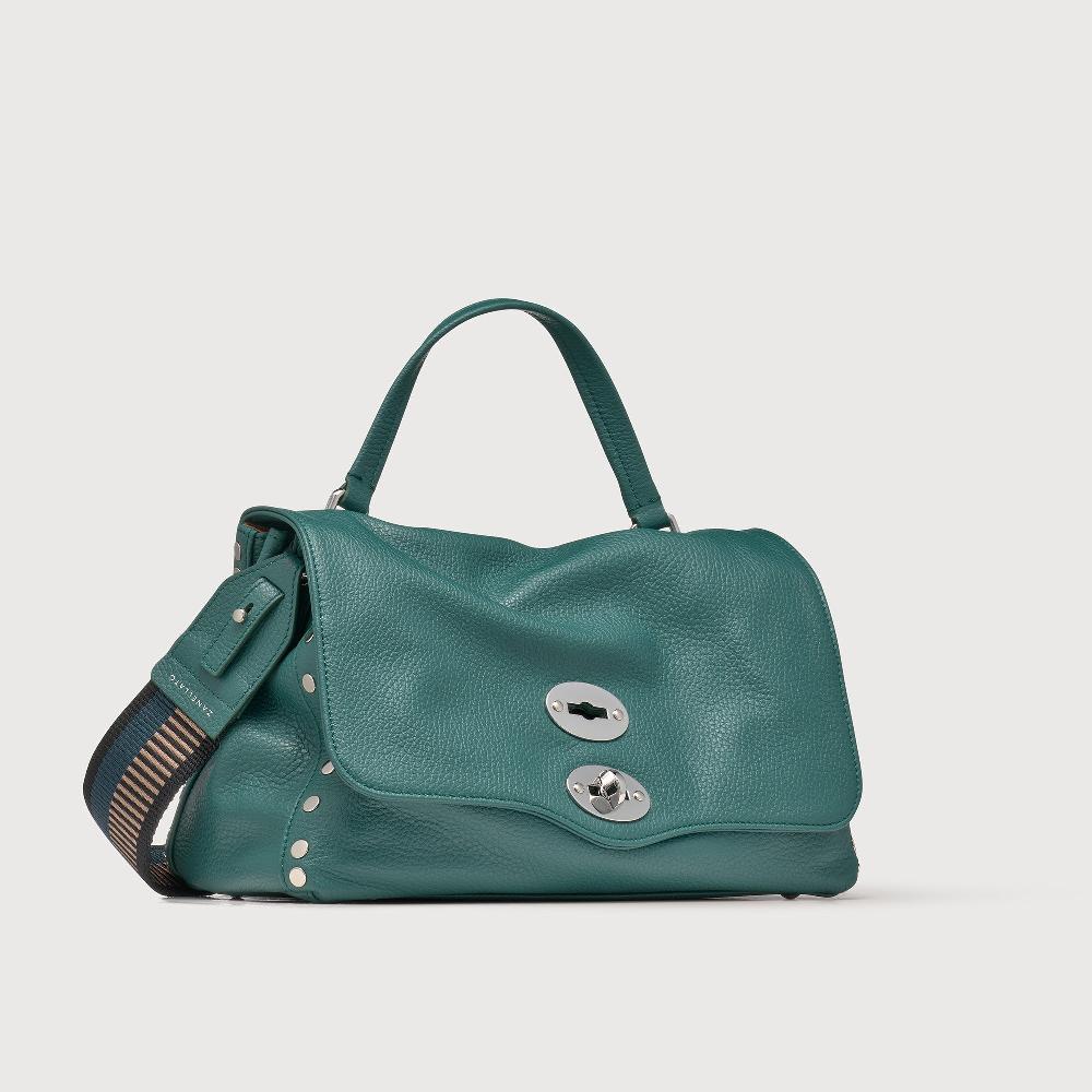 Zanellato BORSA POSTINA® SMALL IN PELLE MARTELLATA GREEN ACCA | Zanellato Sottocosto