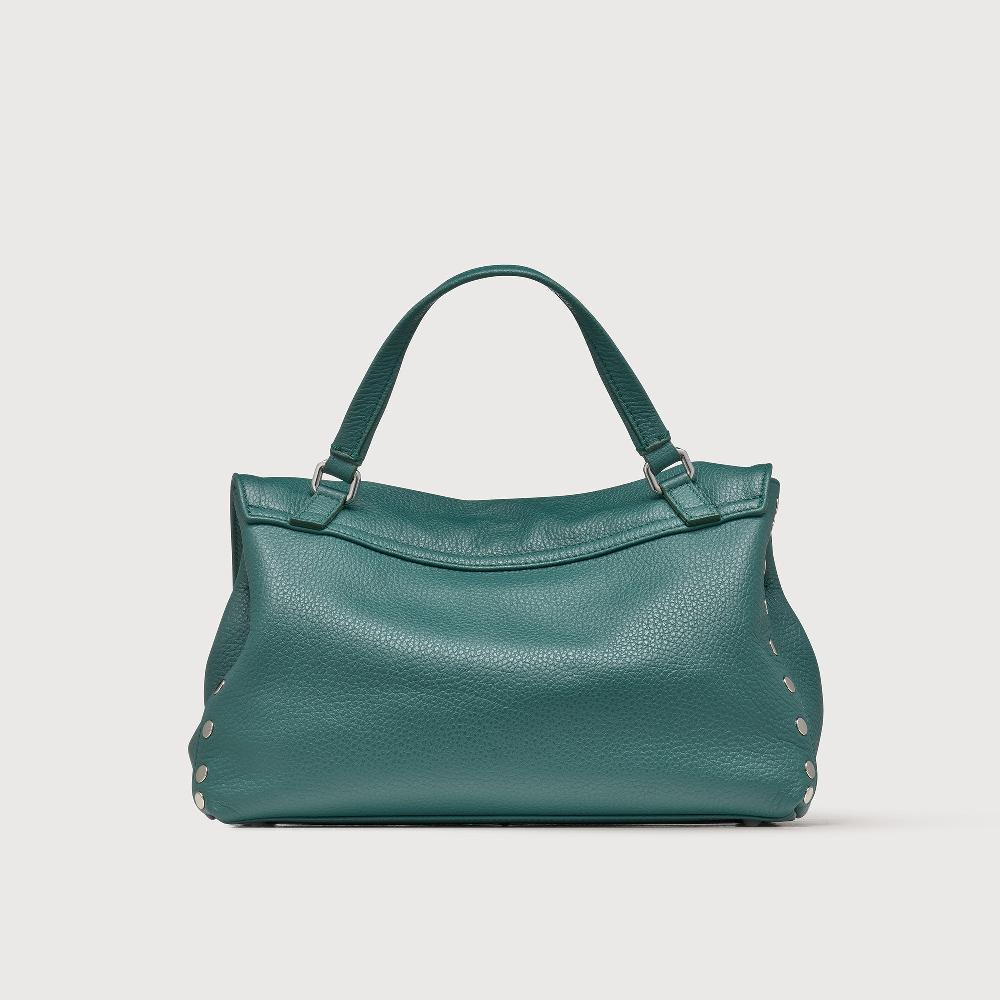 Zanellato BORSA POSTINA® SMALL IN PELLE MARTELLATA GREEN ACCA | Zanellato Sottocosto