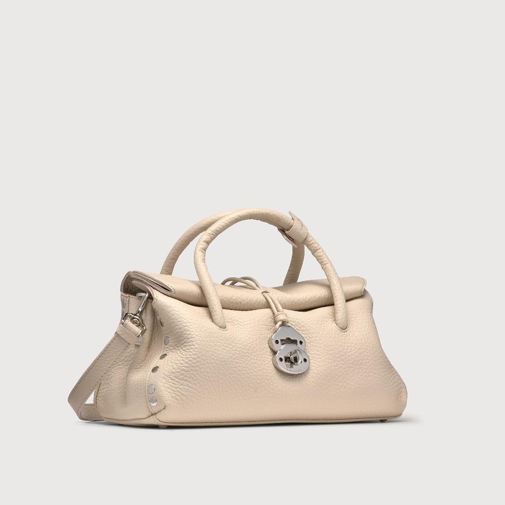 Zanellato BORSA DOTTA® SMALL IN PELLE MARTELLATA WHITE ALABASTRO | Zanellato Sconto