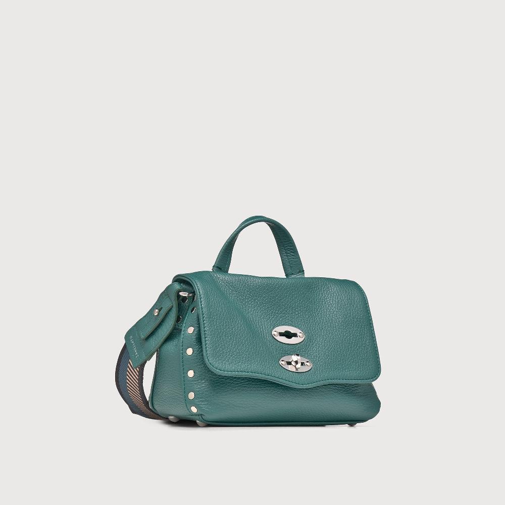 Zanellato BORSA POSTINA® BABY IN PELLE MARTELLATA GREEN ACCA | Zanellato Online