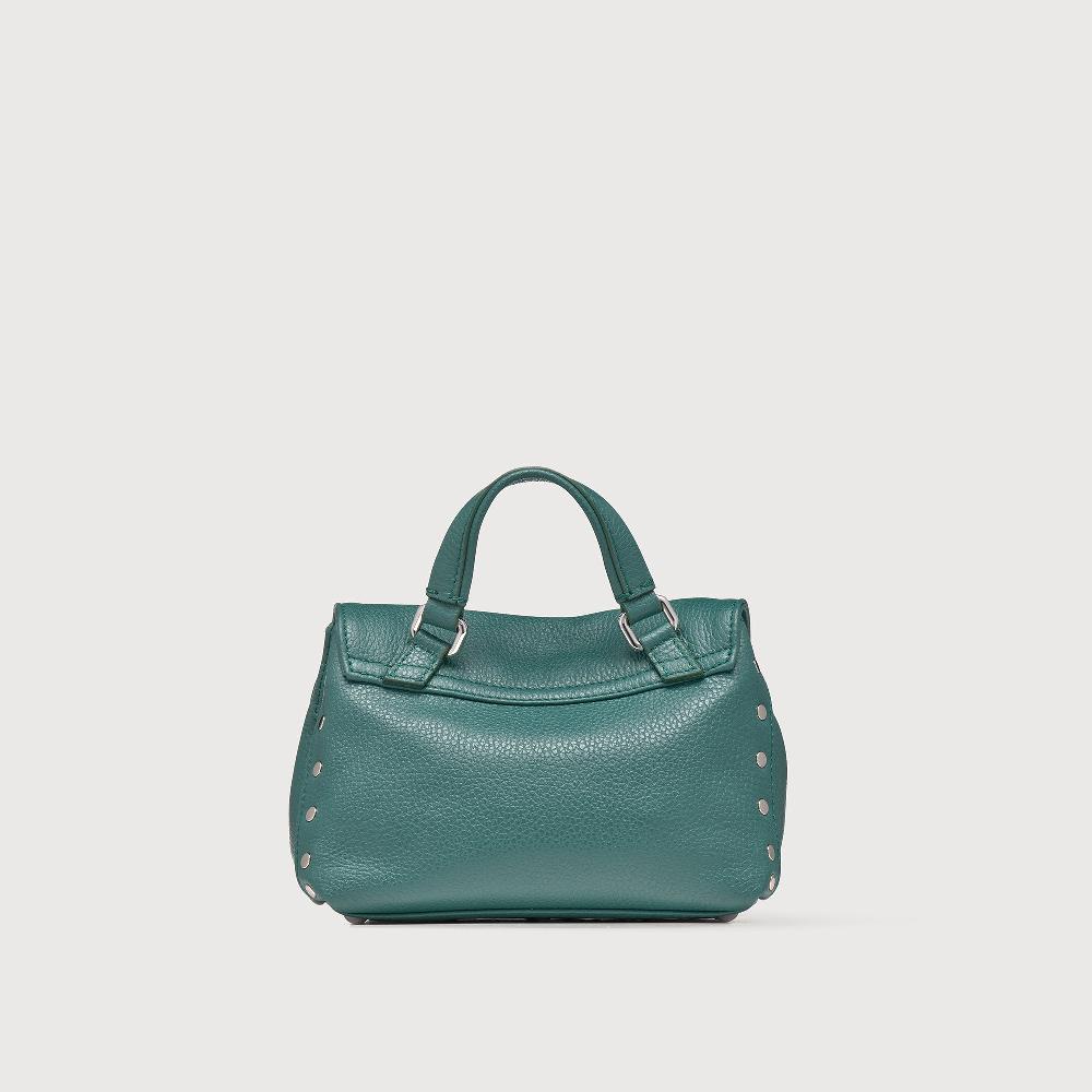 Zanellato BORSA POSTINA® BABY IN PELLE MARTELLATA GREEN ACCA | Zanellato Online