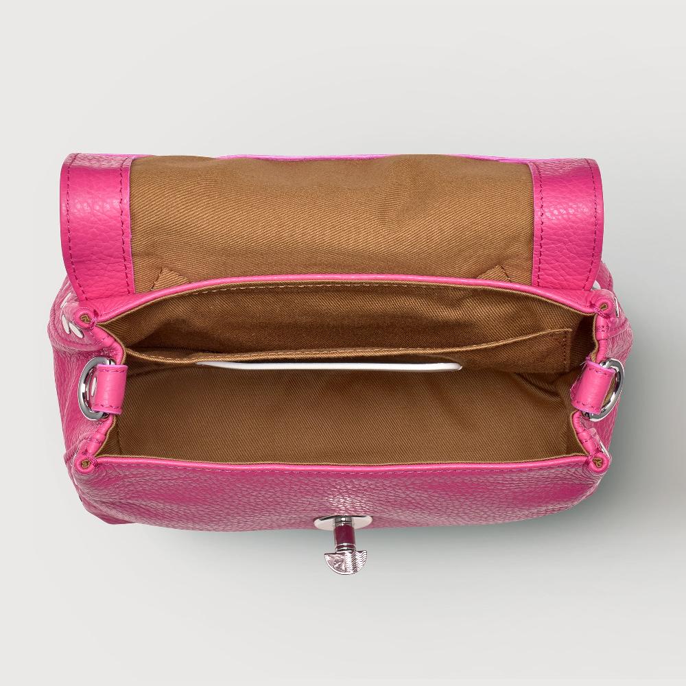 Zanellato BORSA POSTINA® BABY IN PELLE MARTELLATA PINK ORCHIDEA | Zanellato In Vendita
