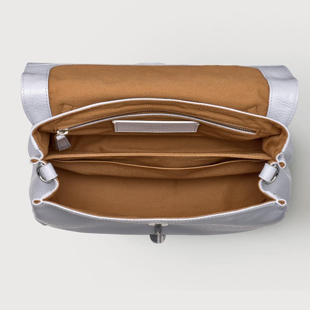 Zanellato BORSA POSTINA® SMALL IN PELLE MARTELLATA GREY CLOUD | Zanellato Offerte