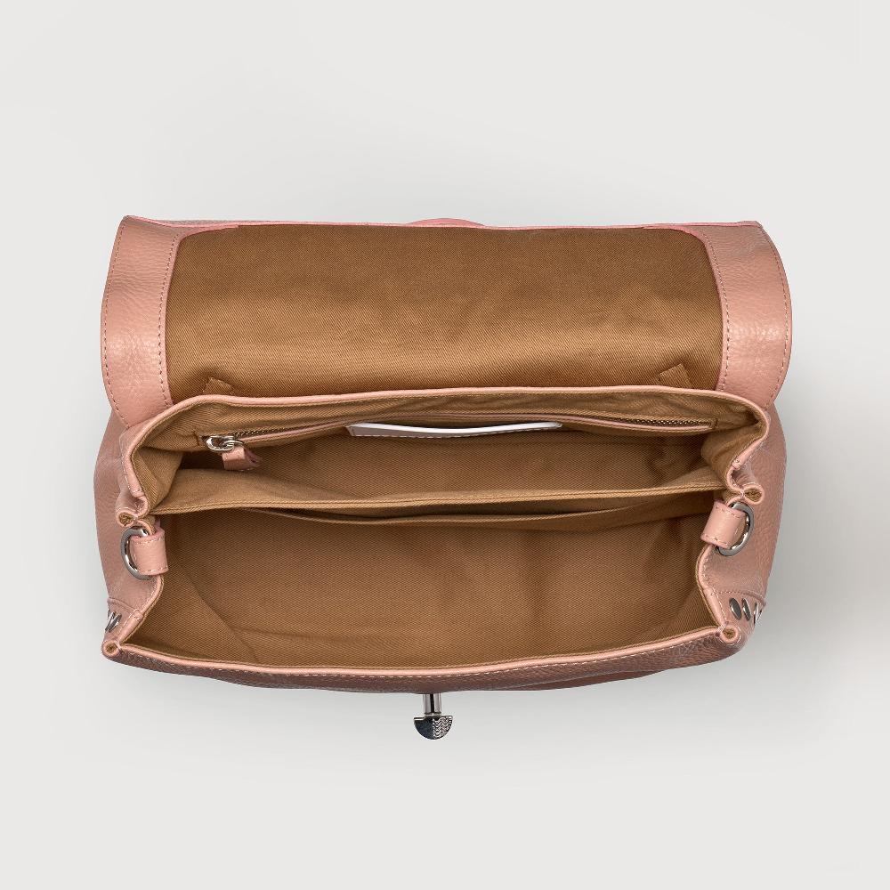 Zanellato BORSA POSTINA® SMALL IN PELLE MARTELLATA PINK NUDE | Zanellato Vendita Calda