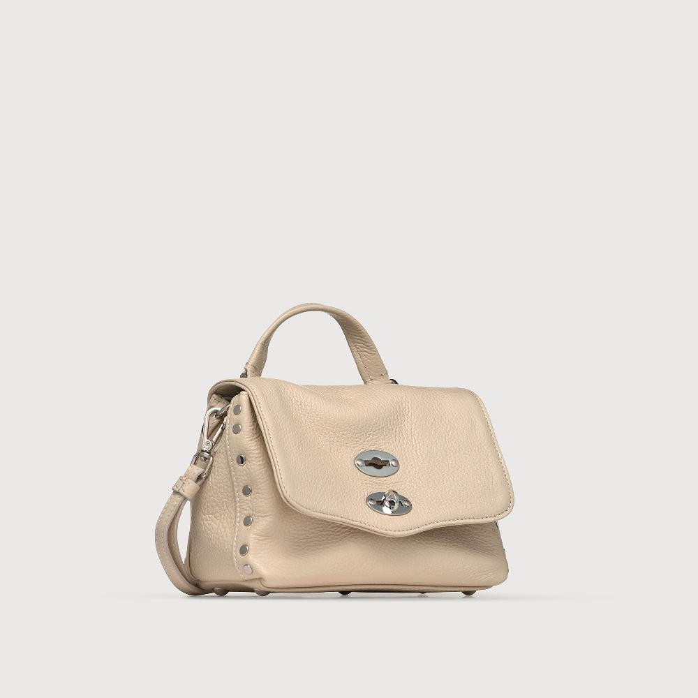 Zanellato BORSA POSTINA® BABY IN PELLE MARTELLATA WHITE BIANCONE | Zanellato I Più Venduti