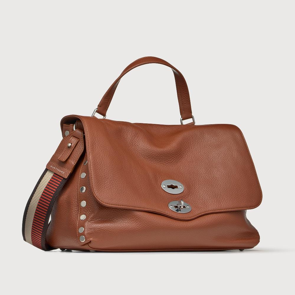Zanellato BORSA POSTINA® MEDIUM IN PELLE MARTELLATA BROWN CANALETTO | Zanellato Vendite Flash