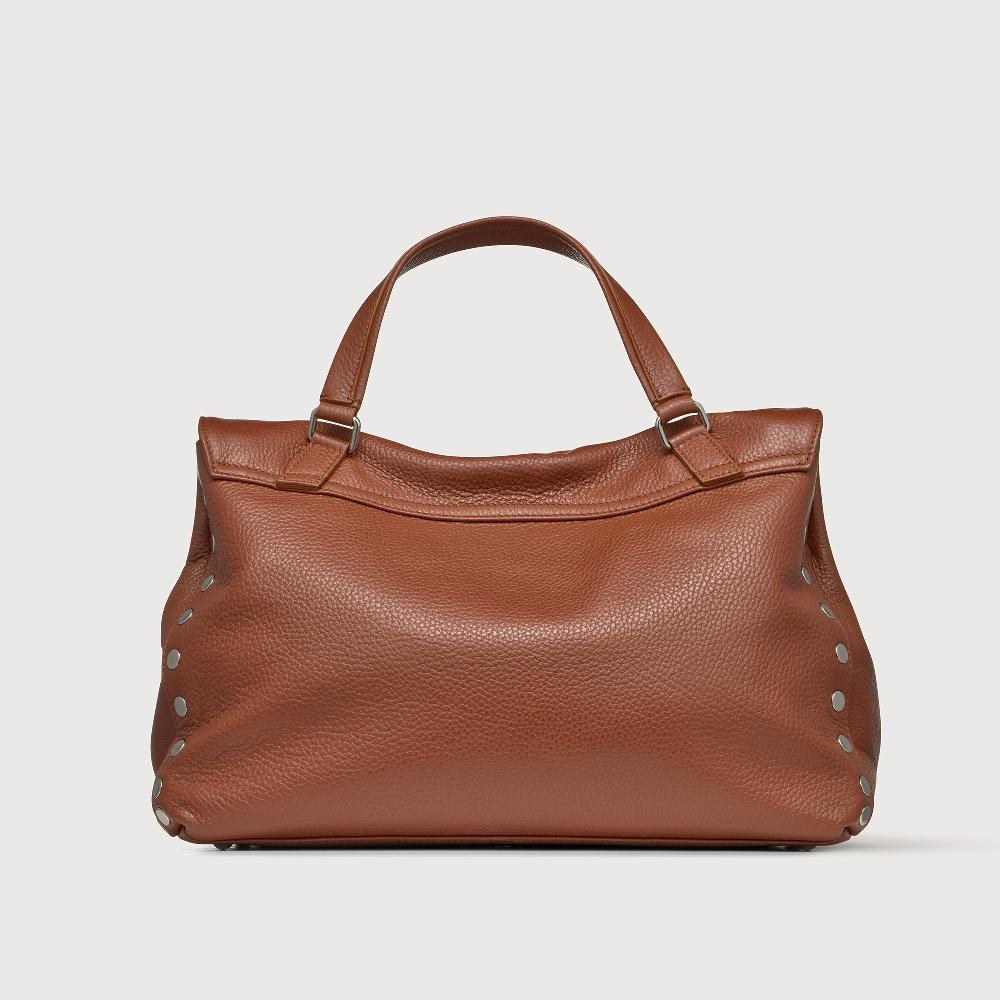 Zanellato BORSA POSTINA® MEDIUM IN PELLE MARTELLATA BROWN CANALETTO | Zanellato Vendite Flash