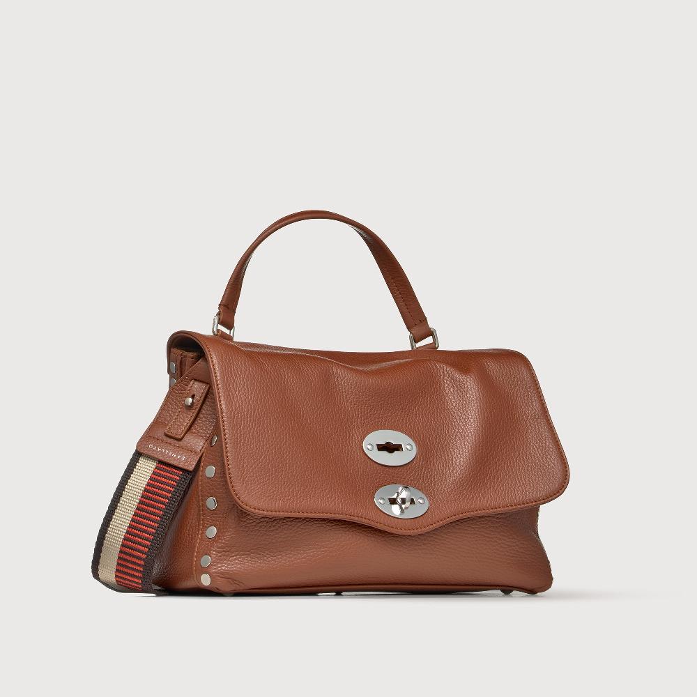 Zanellato BORSA POSTINA® SMALL IN PELLE MARTELLATA BROWN CANALETTO | Zanellato Negozio