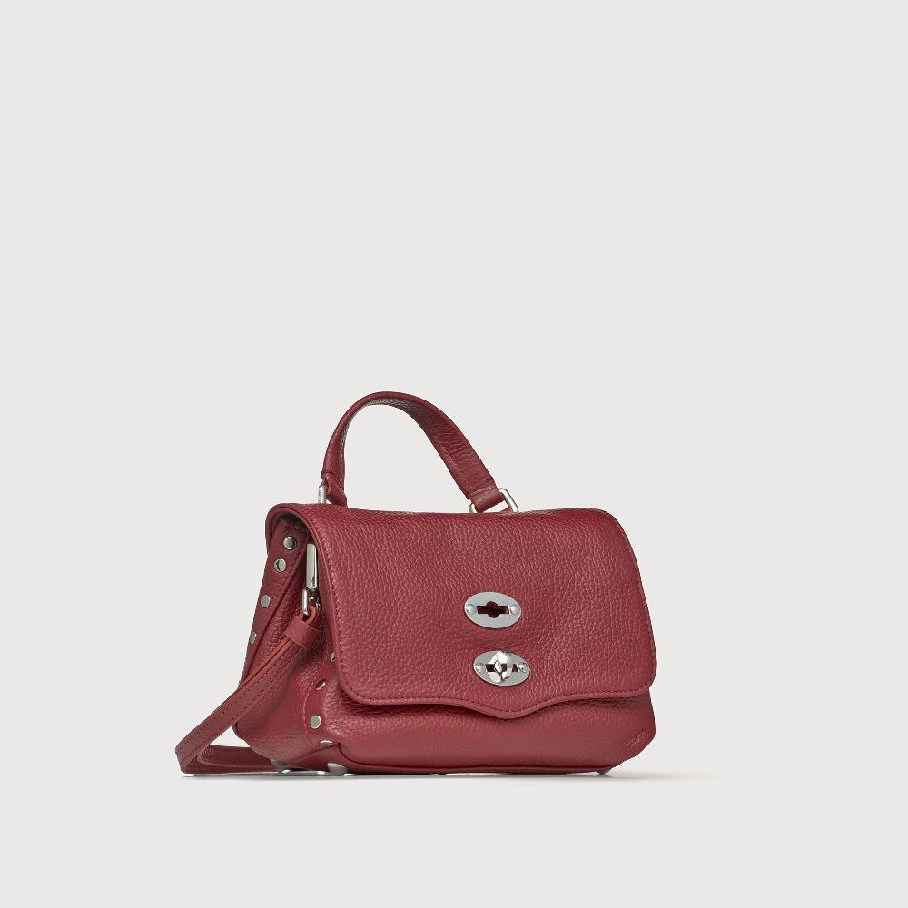 Zanellato BORSA POSTINA® BABY IN PELLE MARTELLATA RED OPERA | Zanellato Nuova