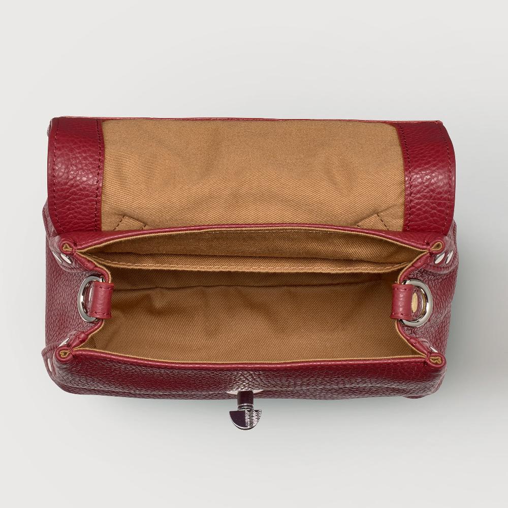 Zanellato BORSA POSTINA® BABY IN PELLE MARTELLATA RED OPERA | Zanellato Nuova