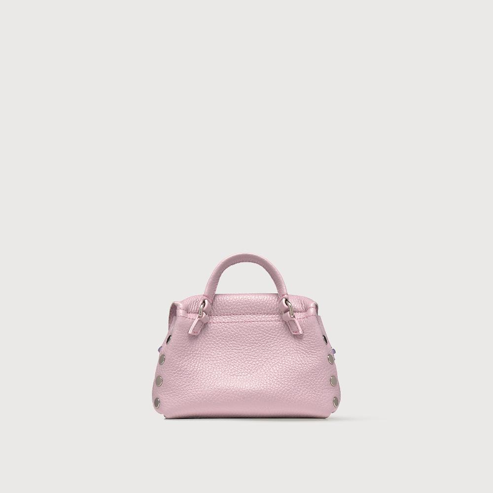 Zanellato BORSA POSTINA® SUPER BABY IN PELLE LAMINATA PURPLE GLICINE | Zanellato 2025