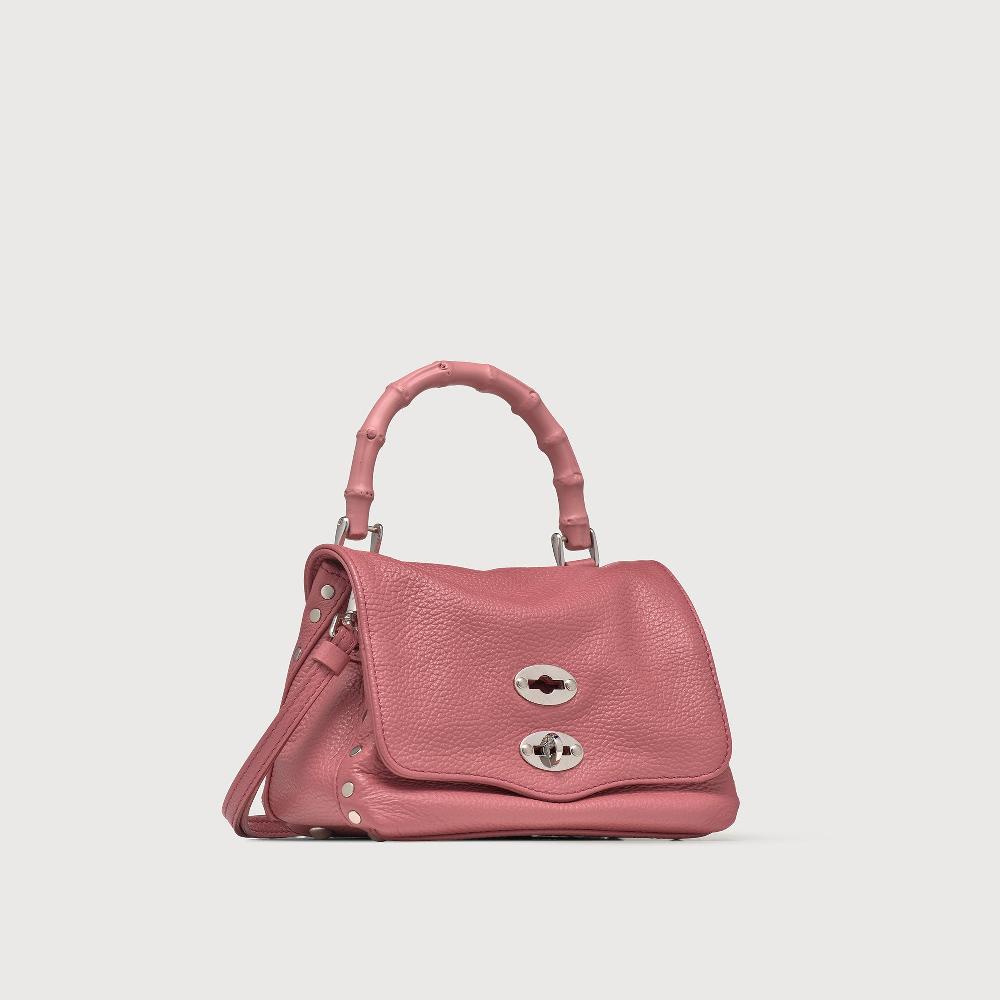 Zanellato BORSA POSTINA® BABY IN PELLE MARTELLATA PINK ROSATO | Zanellato In Linea