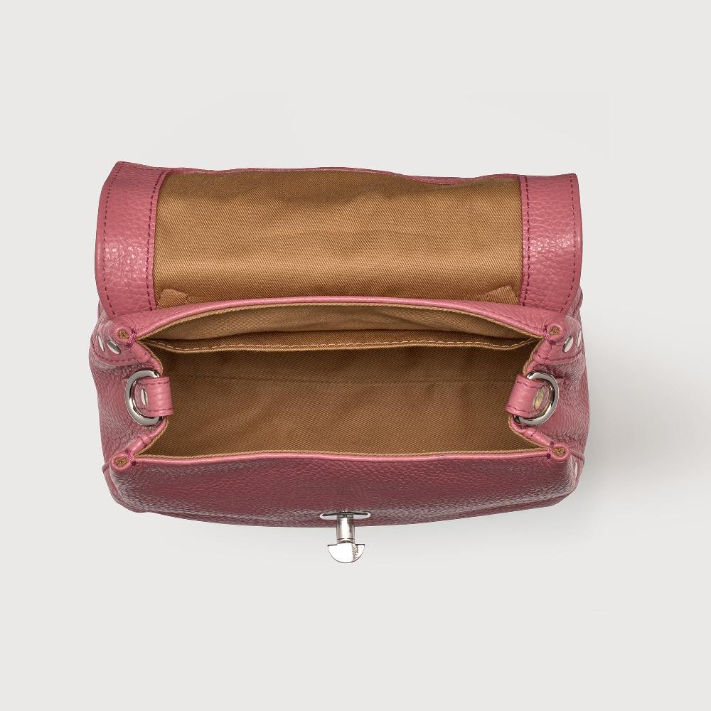Zanellato BORSA POSTINA® BABY IN PELLE MARTELLATA PINK ROSATO | Zanellato In Linea