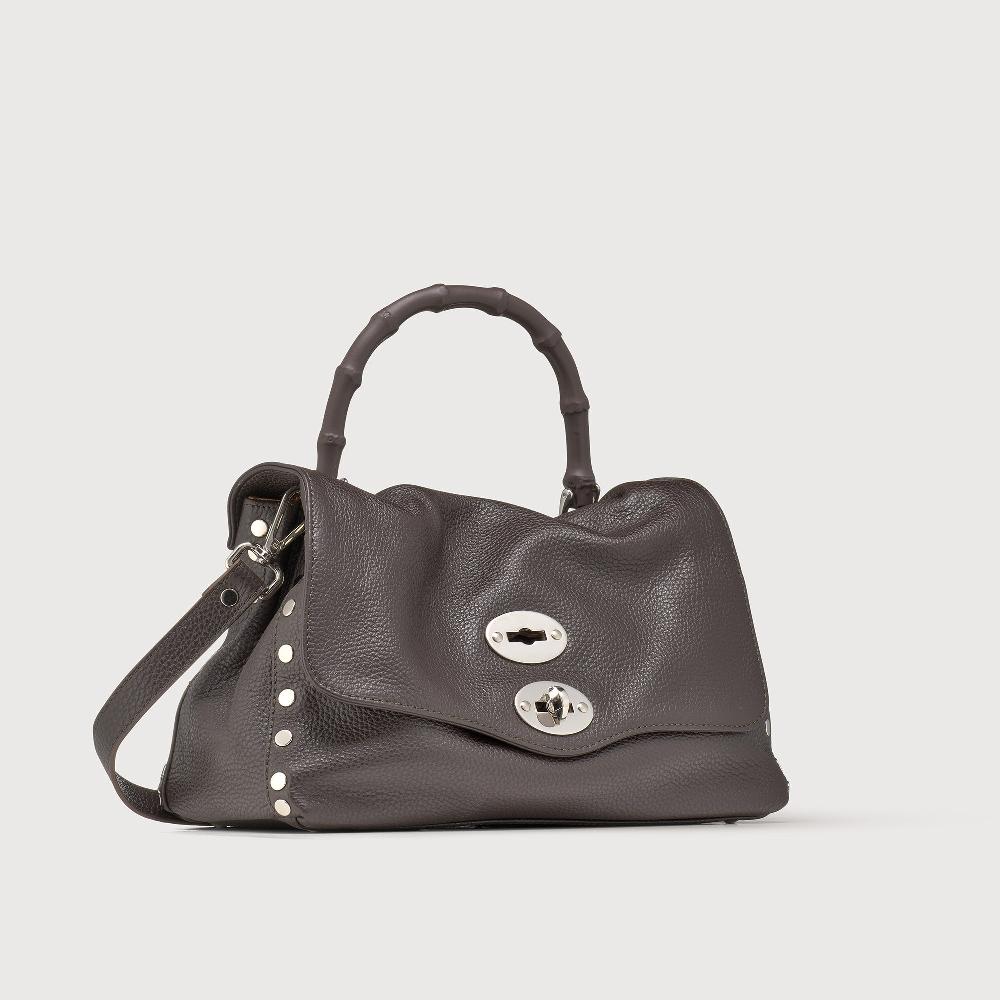 Zanellato BORSA POSTINA® SMALL IN PELLE MARTELLATA BROWN MOCACCINO | Zanellato Nuovo