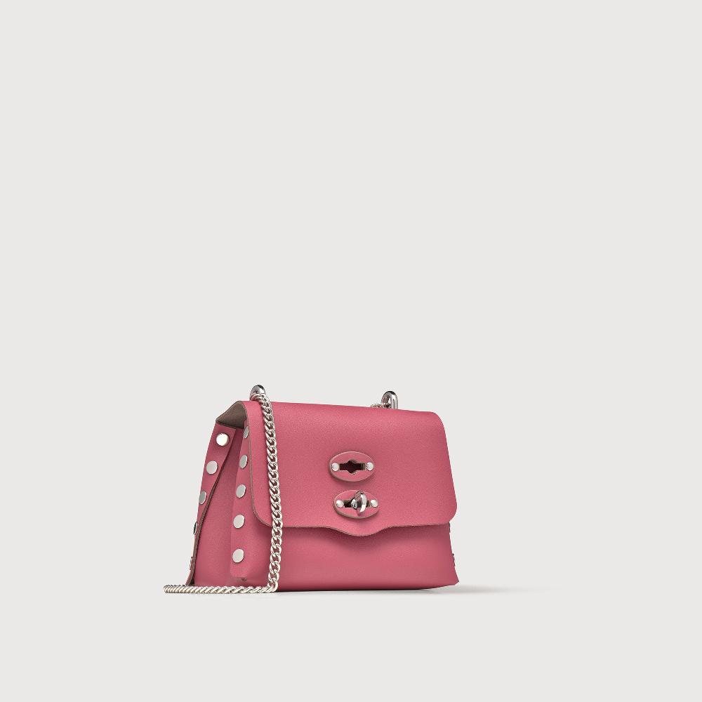 Zanellato BORSA POSTINA® SUPER BABY IN PELLE RIGENERATA PINK BIZANTINO | Zanellato Qualità