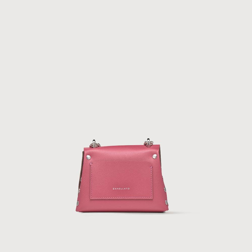 Zanellato BORSA POSTINA® SUPER BABY IN PELLE RIGENERATA PINK BIZANTINO | Zanellato Qualità