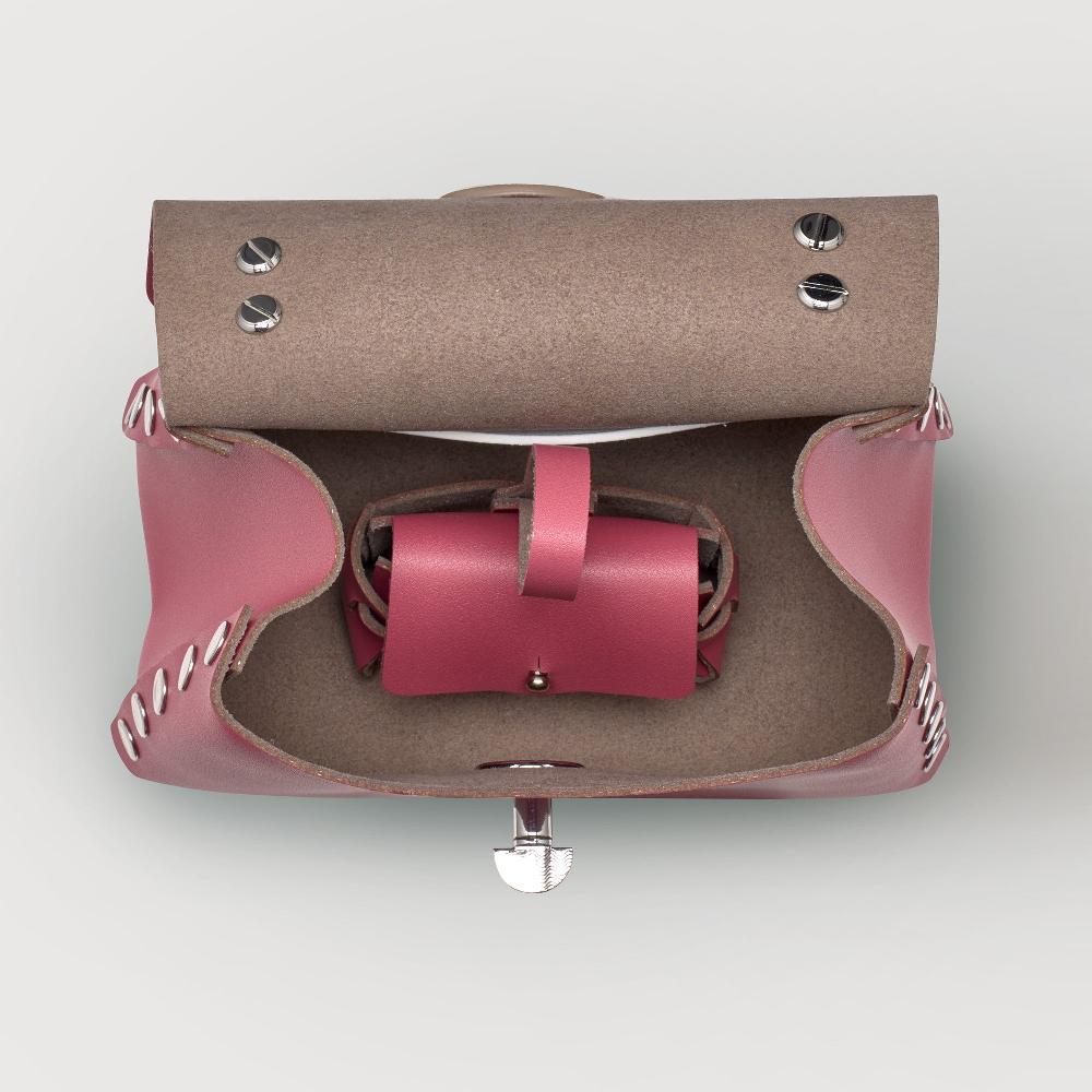 Zanellato BORSA POSTINA® SUPER BABY IN PELLE RIGENERATA PINK BIZANTINO | Zanellato Qualità