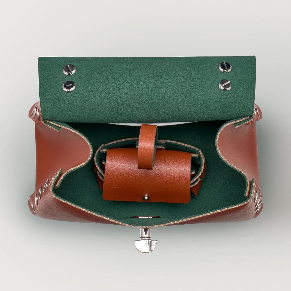 Zanellato BORSA POSTINA® SUPER BABY IN PELLE RIGENERATA BROWN COCCIO | Zanellato In Saldo