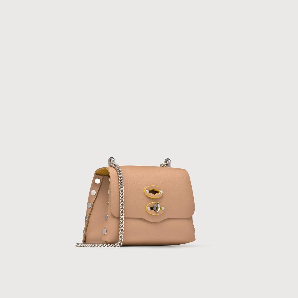 Zanellato BORSA POSTINA® SUPER BABY IN PELLE RIGENERATA BEIGE DEL MUGELLO | Zanellato Pezzi Unici