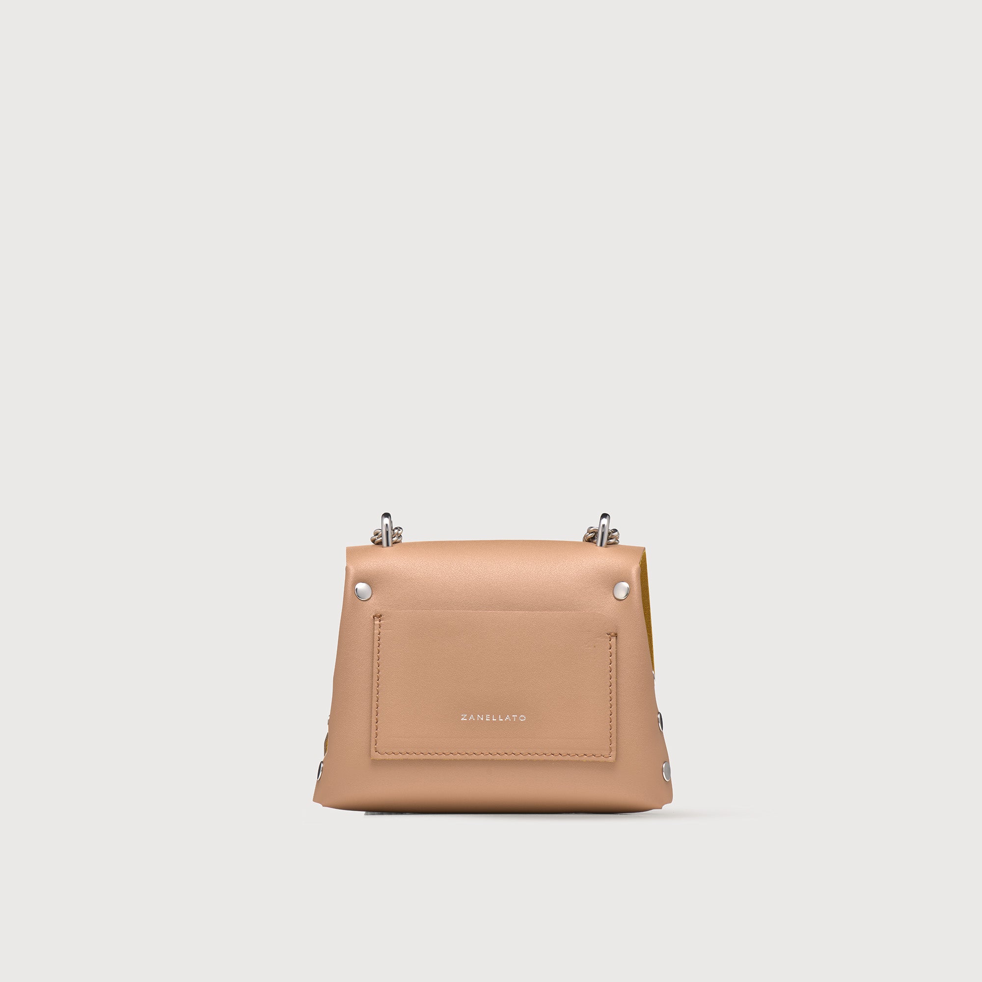 Zanellato BORSA POSTINA® SUPER BABY IN PELLE RIGENERATA BEIGE DEL MUGELLO | Zanellato Pezzi Unici