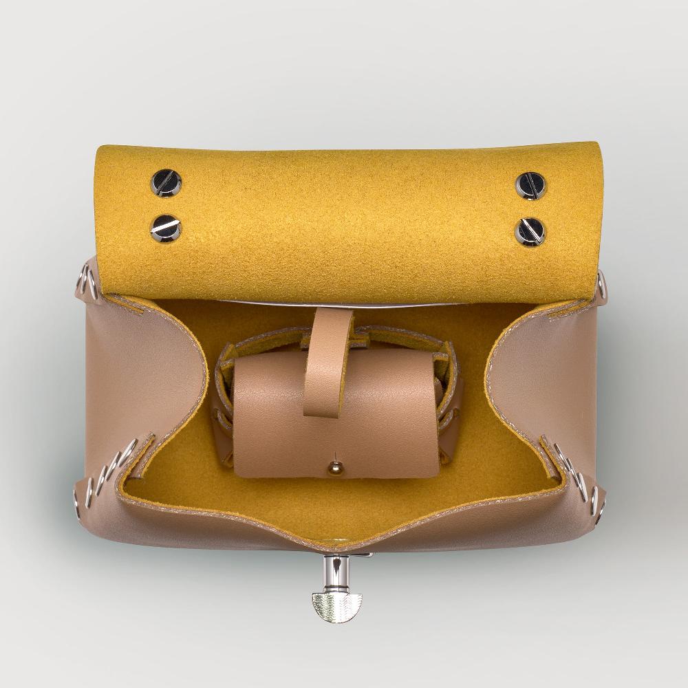 Zanellato BORSA POSTINA® SUPER BABY IN PELLE RIGENERATA BEIGE DEL MUGELLO | Zanellato Pezzi Unici