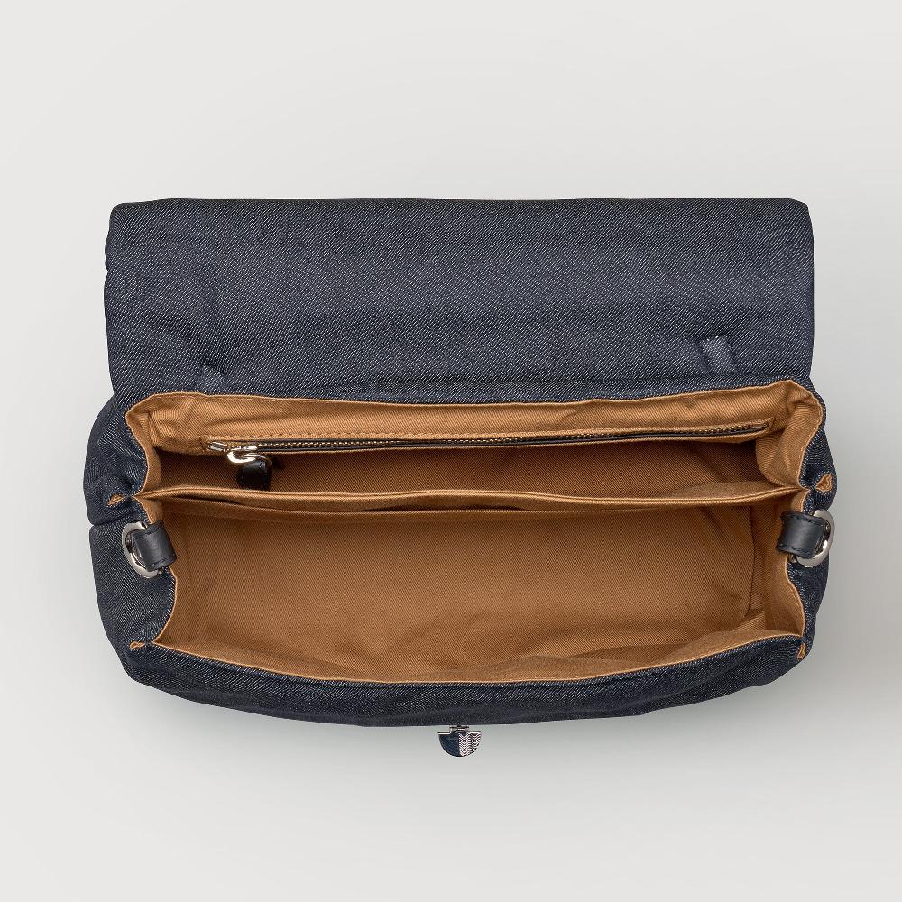 Zanellato BORSA POSTINA® SMALL IN TESSUTO DENIM PADDED BLUE NIMES | Zanellato Qualità Garantita