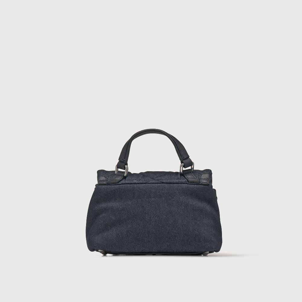 Zanellato BORSA POSTINA® BABY IN TESSUTO DENIM PADDED BLUE NIMES | Zanellato Negozi Online