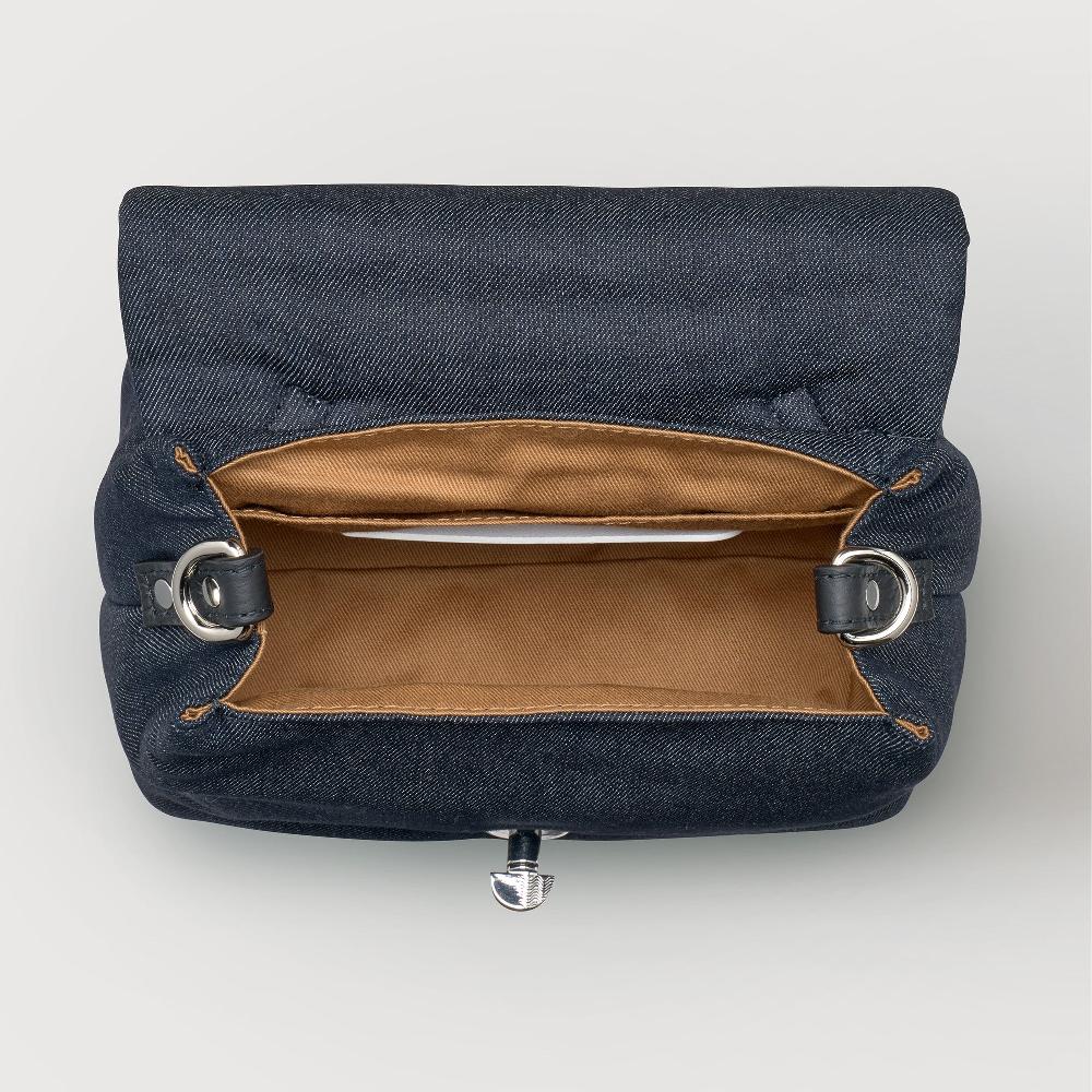 Zanellato BORSA POSTINA® BABY IN TESSUTO DENIM PADDED BLUE NIMES | Zanellato Negozi Online