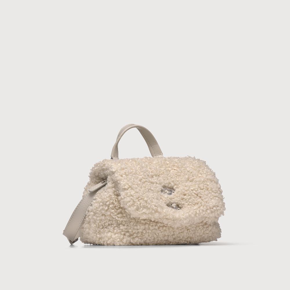 Zanellato BORSA POSTINA® BABY IN TESSUTO TEDDY WHITE MERINOS | Zanellato Fino Al -60%