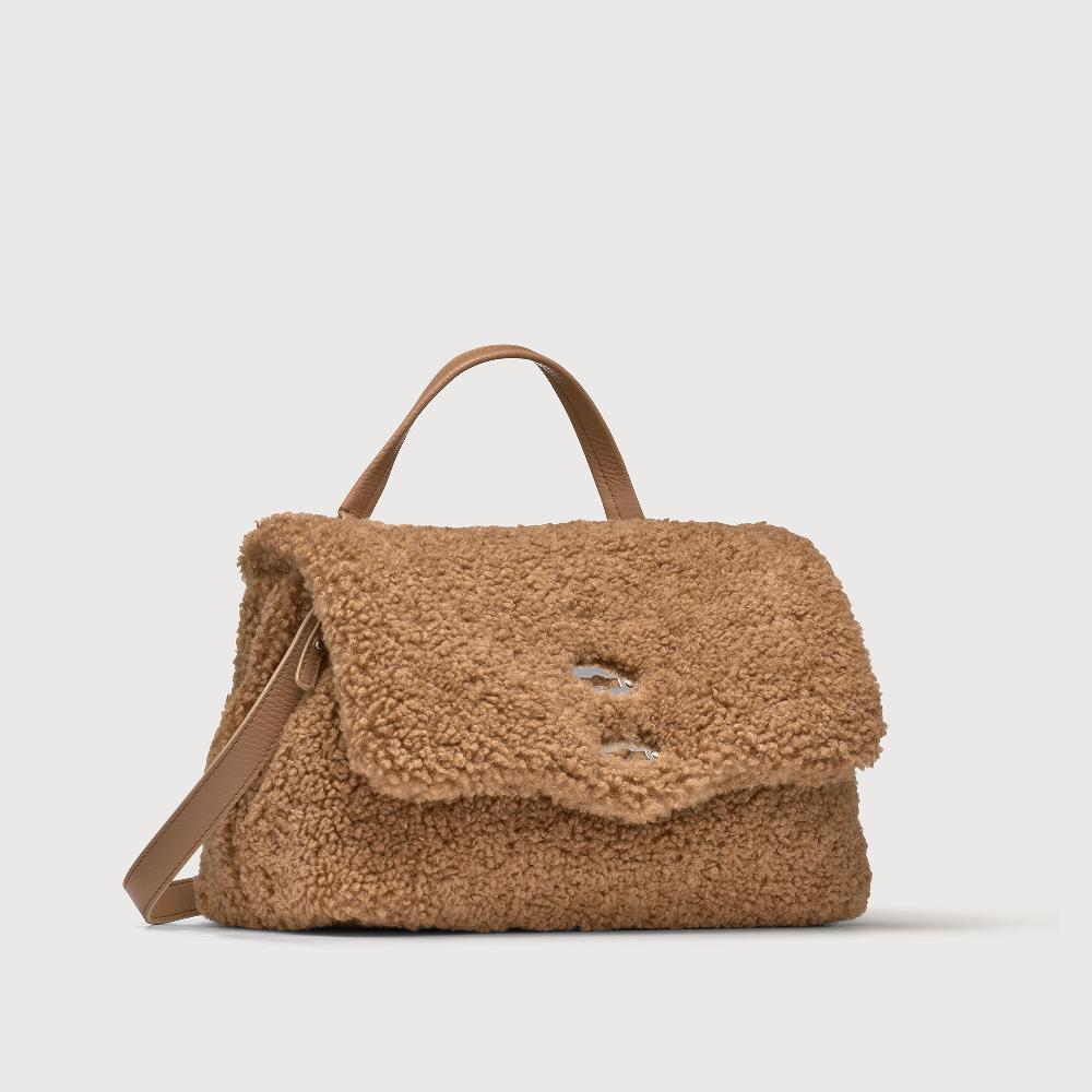 Zanellato BORSA POSTINA® SMALL IN TESSUTO TEDDY BROWN TEDDY | Zanellato Shopping Online