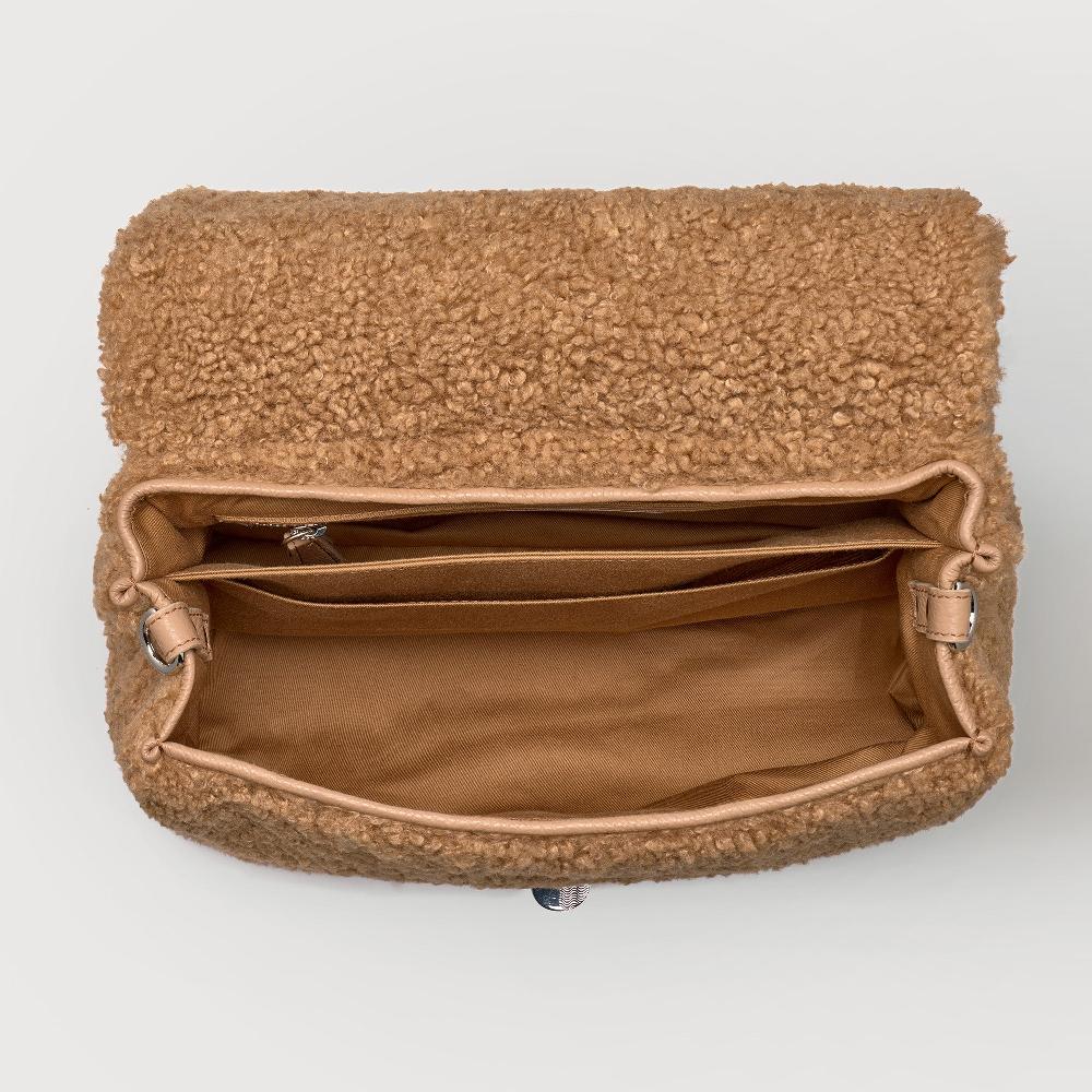 Zanellato BORSA POSTINA® SMALL IN TESSUTO TEDDY BROWN TEDDY | Zanellato Shopping Online