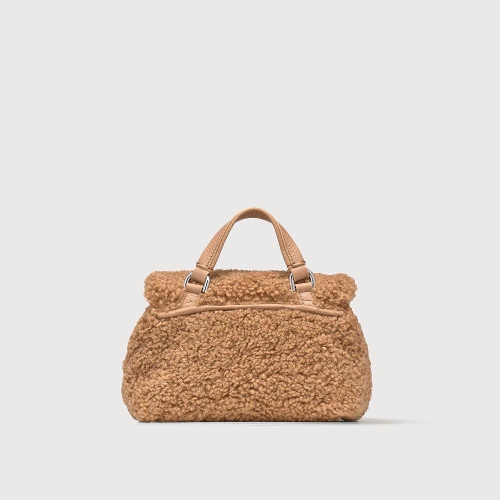 Zanellato BORSA POSTINA® BABY IN TESSUTO TEDDY BROWN TEDDY | Zanellato Affare Del Giorno