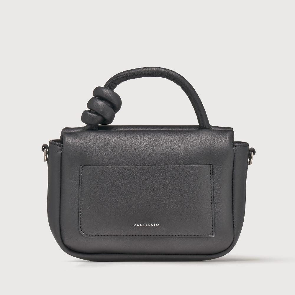 Zanellato BORSA ELLA SOFT MEDIUM IN PELLE LISCIA BLACK NERO | Zanellato Sottocosto