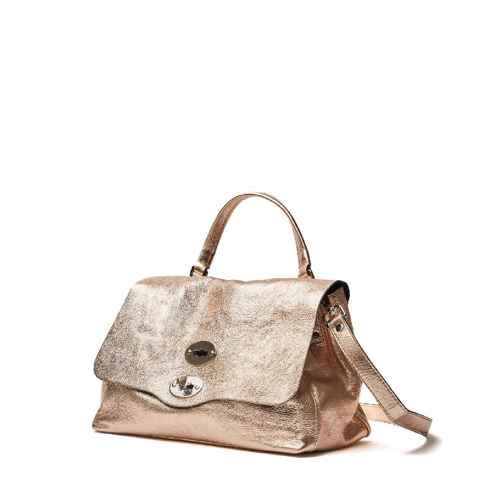 Zanellato BORSA POSTINA® SMALL IN PELLE LAMINATA GOLD CRISTALLO | Zanellato Novità