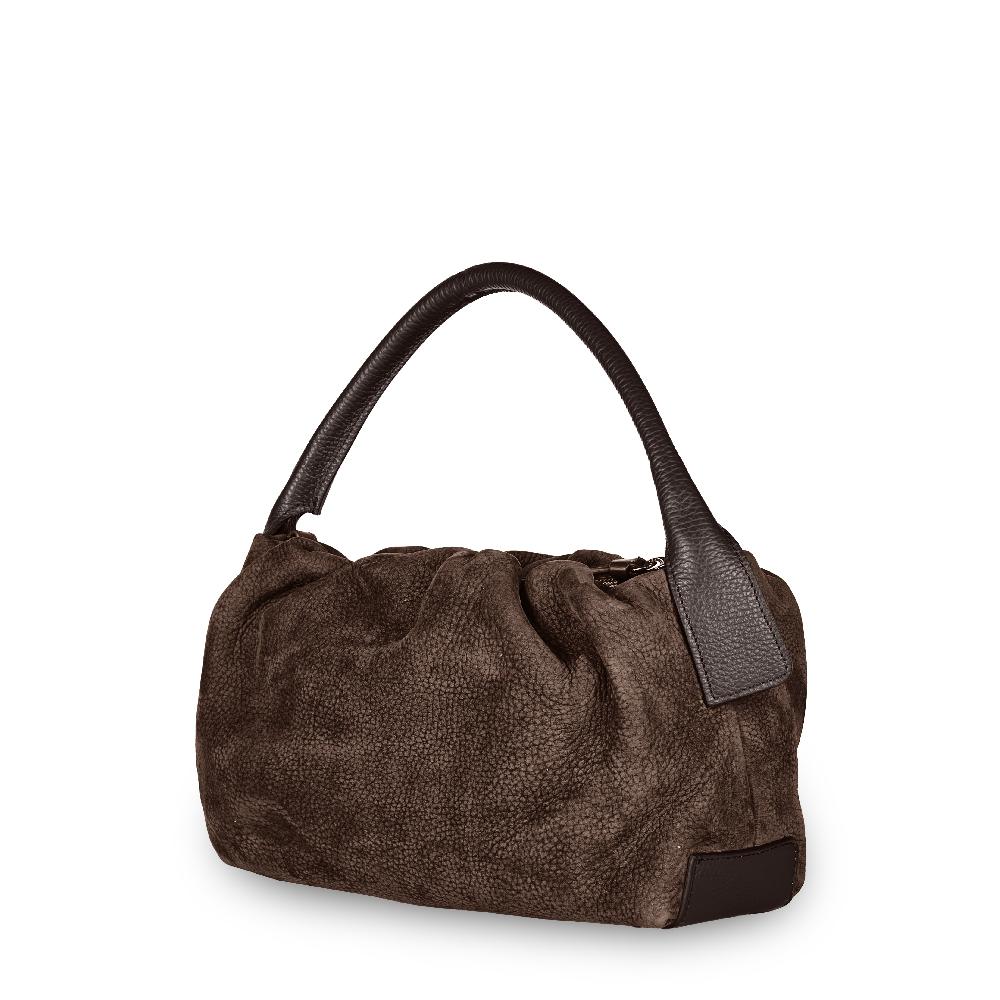 Zanellato BORSA TULIPA UNICA IN PELLE NABUK BROWN FONDENTE | Zanellato Economico