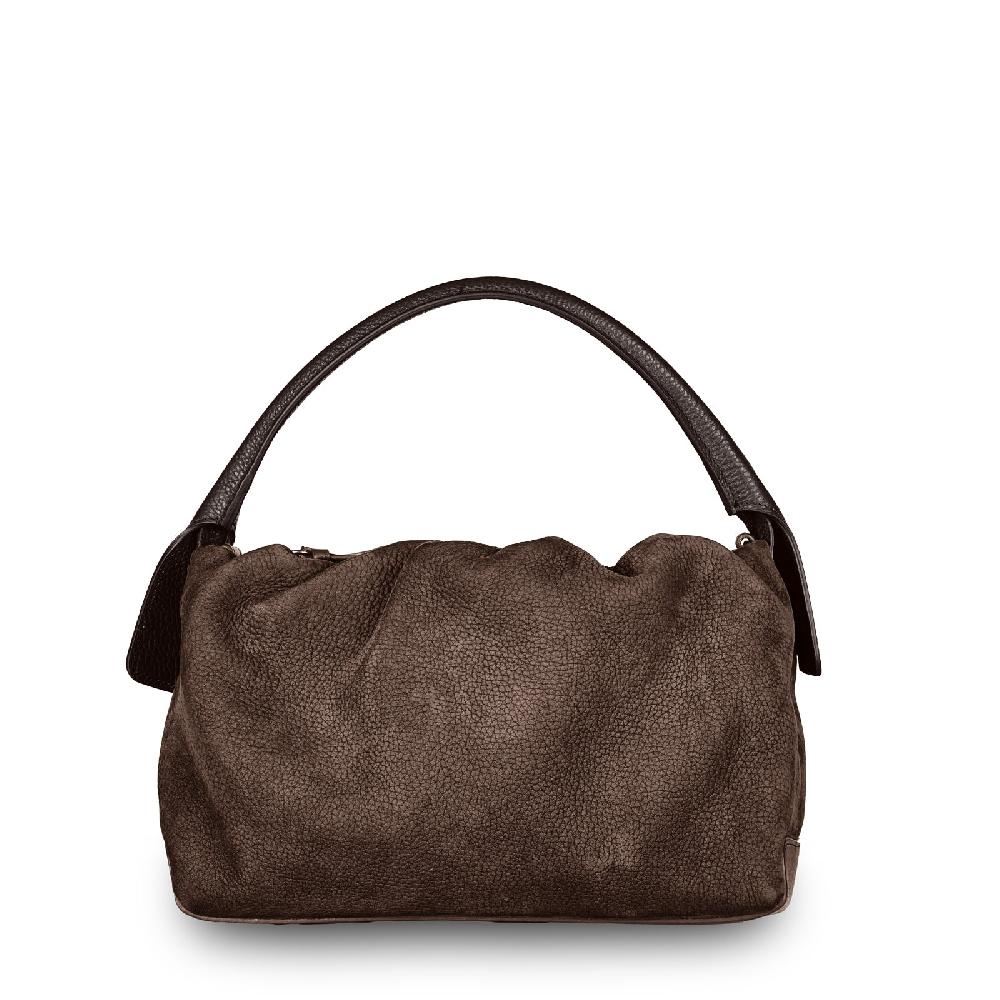 Zanellato BORSA TULIPA UNICA IN PELLE NABUK BROWN FONDENTE | Zanellato Economico