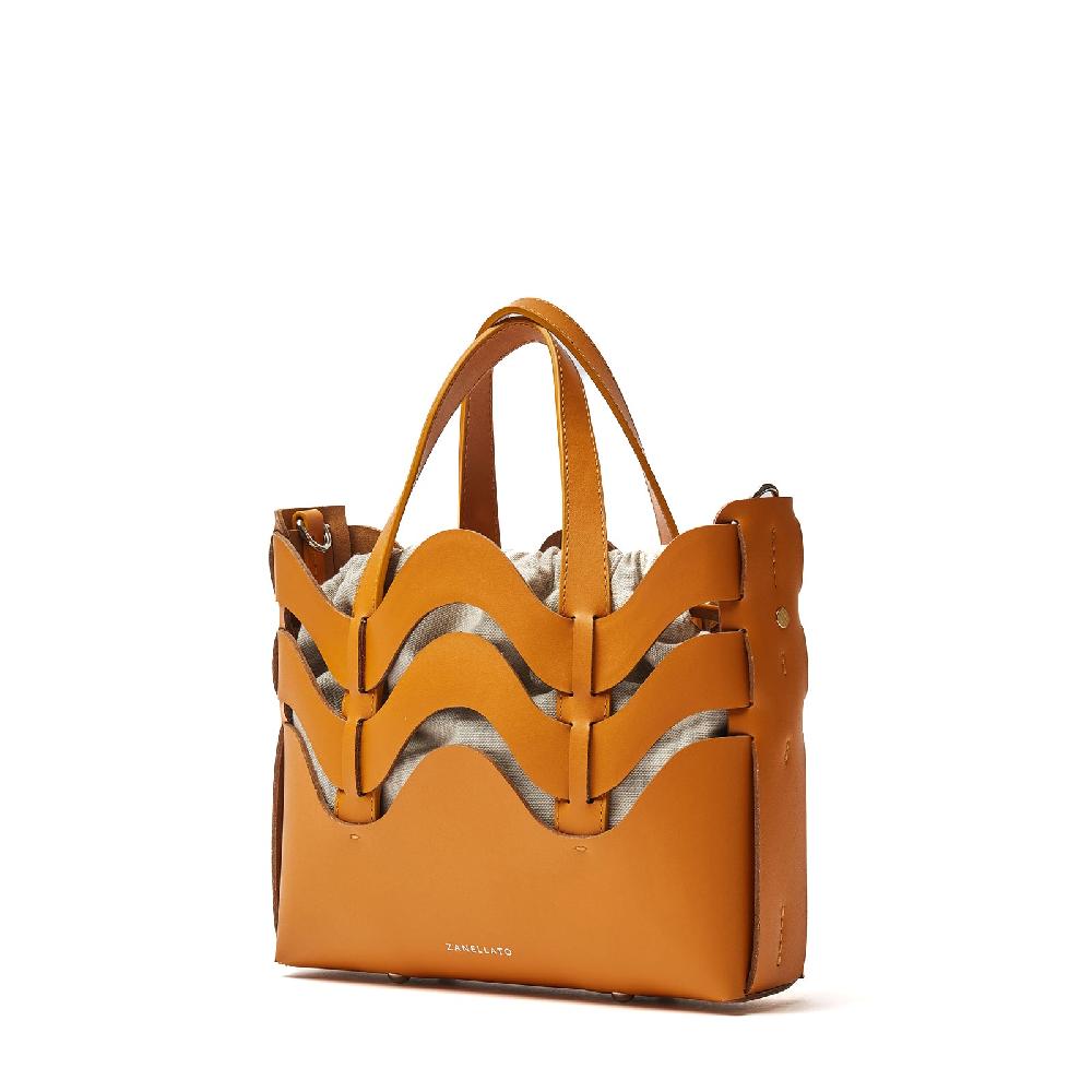 Zanellato BORSA DUNE SMALL IN PELLE RIGENERATA ORANGE ARANCETO | Zanellato In Vendita