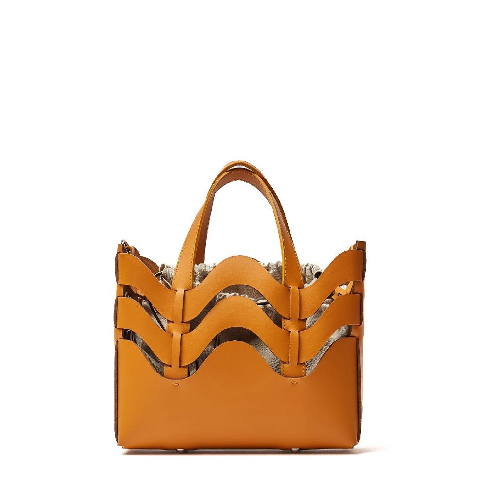 Zanellato BORSA DUNE SMALL IN PELLE RIGENERATA ORANGE ARANCETO | Zanellato In Vendita