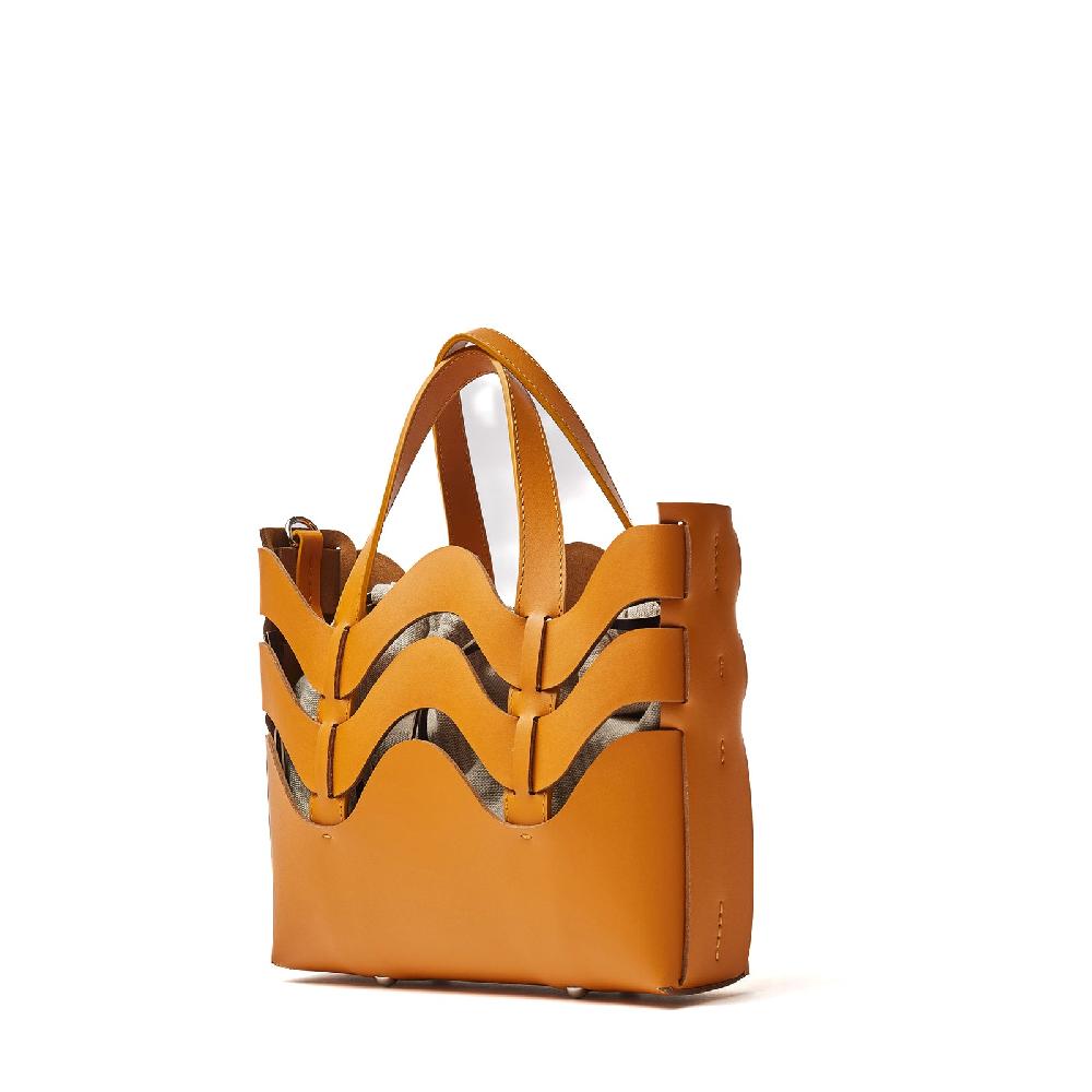 Zanellato BORSA DUNE SMALL IN PELLE RIGENERATA ORANGE ARANCETO | Zanellato In Vendita