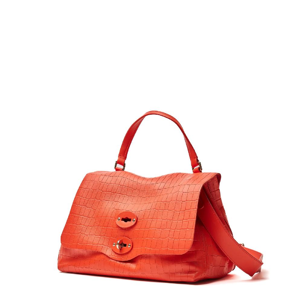 Zanellato BORSA POSTINA® SMALL IN PELLE STAMPATA RED MEDUSA | Zanellato Vendita Calda