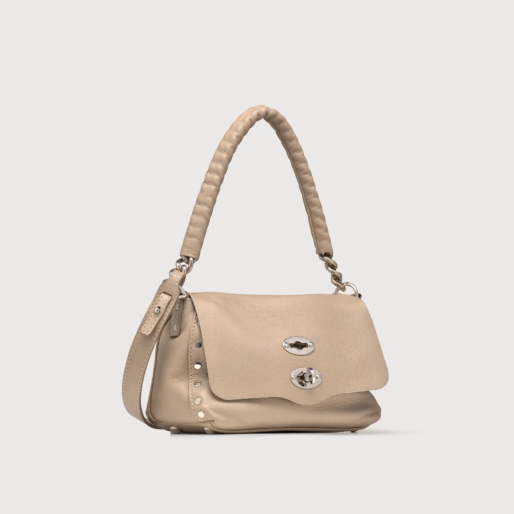 Zanellato BORSA POSTINA® BABY IN PELLE LISCIA GREY SASSONE | Zanellato 2025