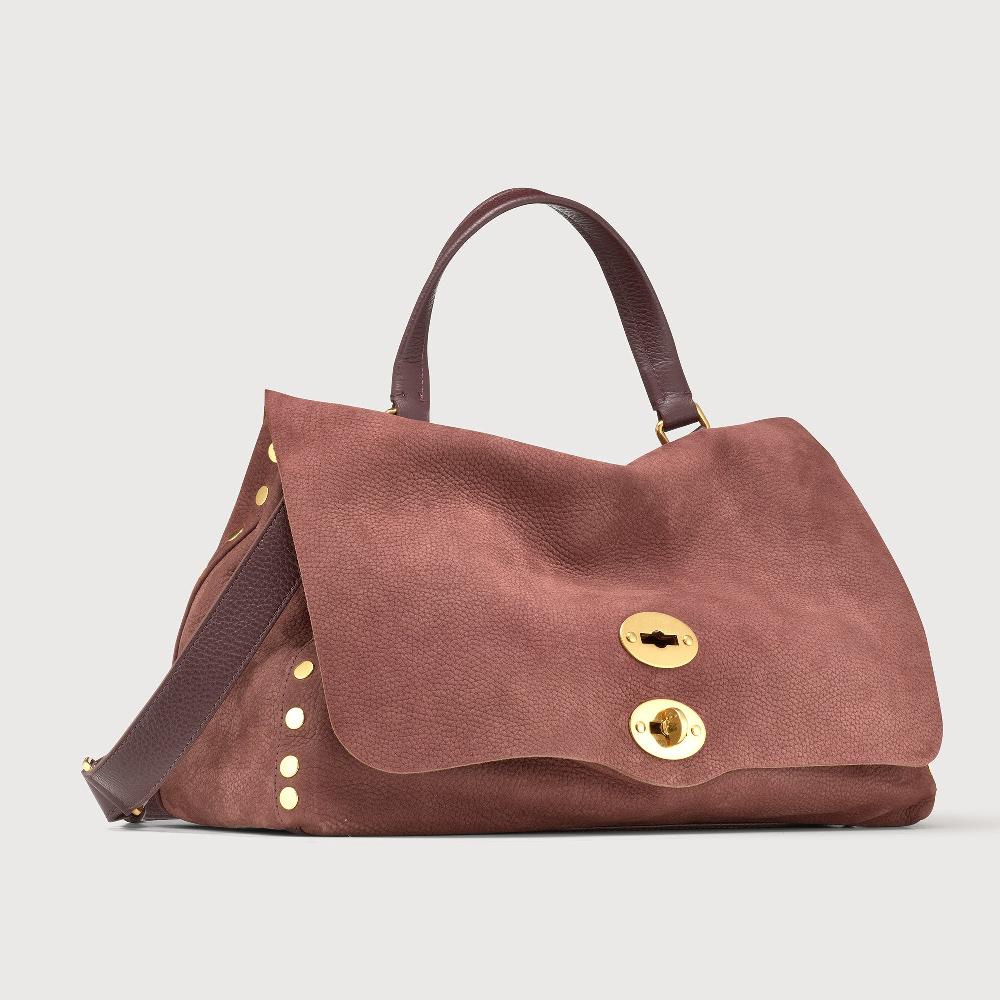Zanellato BORSA POSTINA® MEDIUM IN PELLE NABUK RED BARBERA | Zanellato In Linea