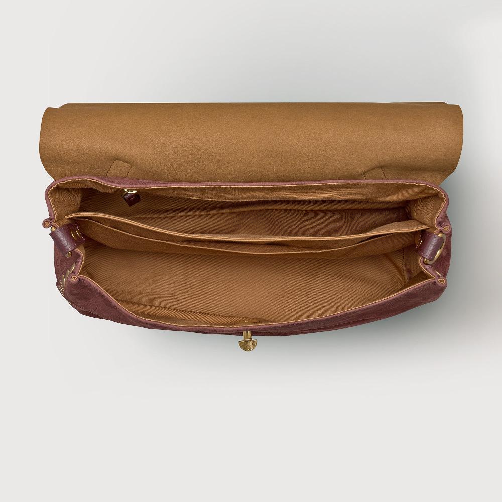 Zanellato BORSA POSTINA® MEDIUM IN PELLE NABUK RED BARBERA | Zanellato In Linea