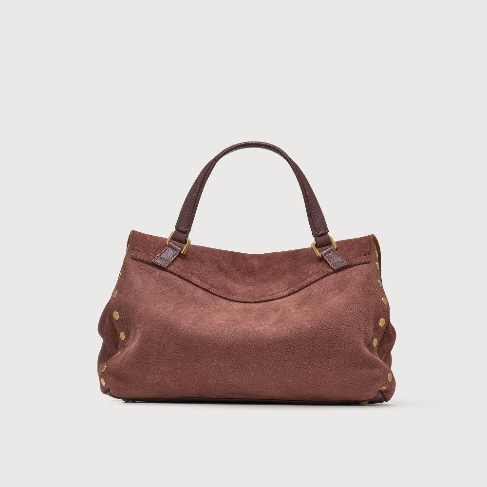 Zanellato BORSA POSTINA® SMALL IN PELLE NABUK RED BARBERA | Zanellato Nuovo