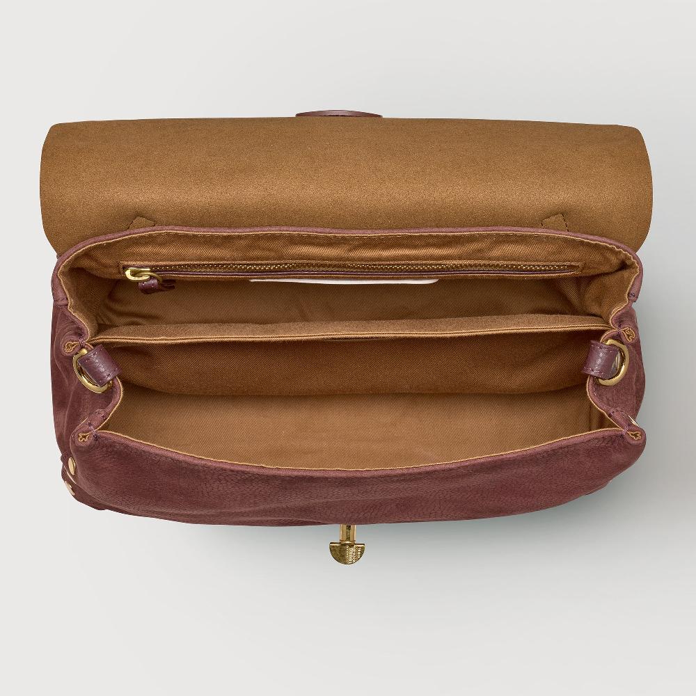 Zanellato BORSA POSTINA® SMALL IN PELLE NABUK RED BARBERA | Zanellato Nuovo