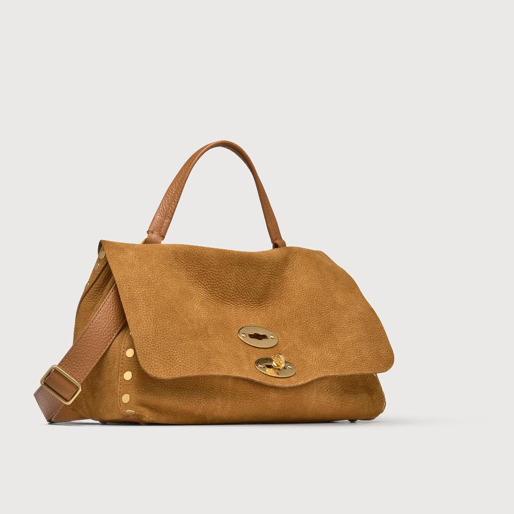 Zanellato BORSA POSTINA® SMALL IN PELLE NABUK BROWN BRANDY | Zanellato Vendita