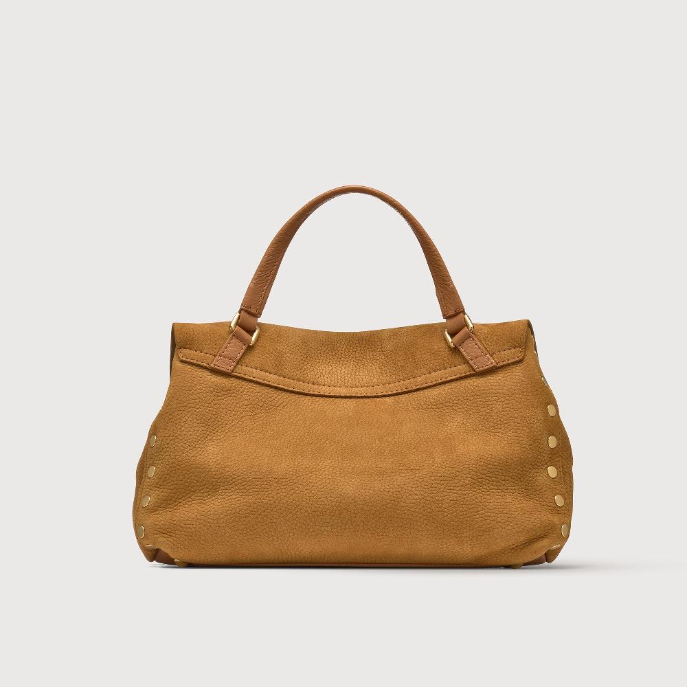 Zanellato BORSA POSTINA® SMALL IN PELLE NABUK BROWN BRANDY | Zanellato Vendita