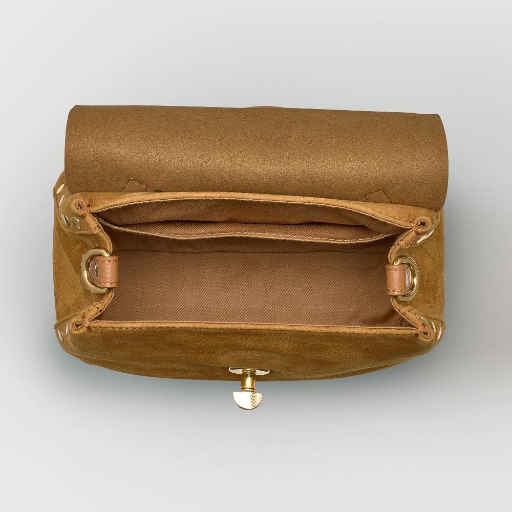 Zanellato BORSA POSTINA® BABY IN PELLE NABUK BROWN BRANDY | Zanellato Promozione