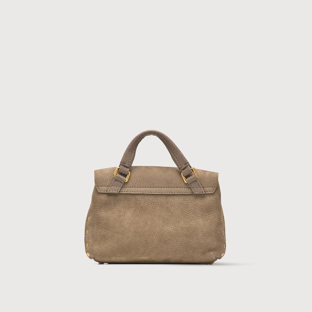 Zanellato BORSA POSTINA® BABY IN PELLE NABUK GREY VOLTOLINA | Zanellato Soddisfazione Garantita