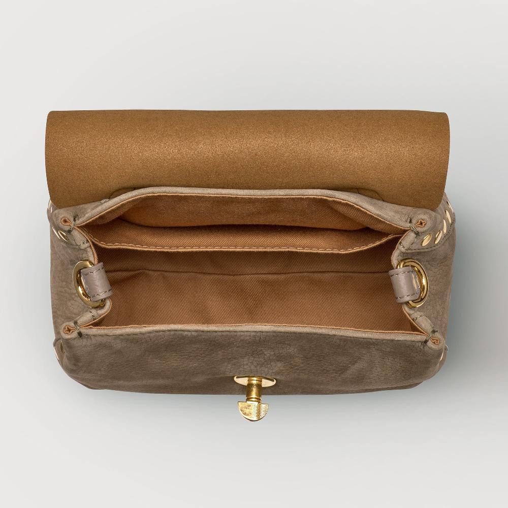 Zanellato BORSA POSTINA® BABY IN PELLE NABUK GREY VOLTOLINA | Zanellato Soddisfazione Garantita